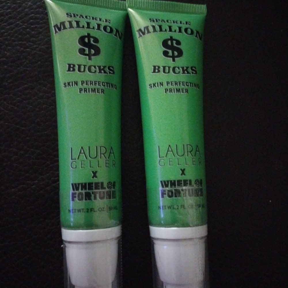 Lot of 2 New Laura Geller Wheel of Fortune Million Bucks Spackle Primer. - Picture 2 of 2